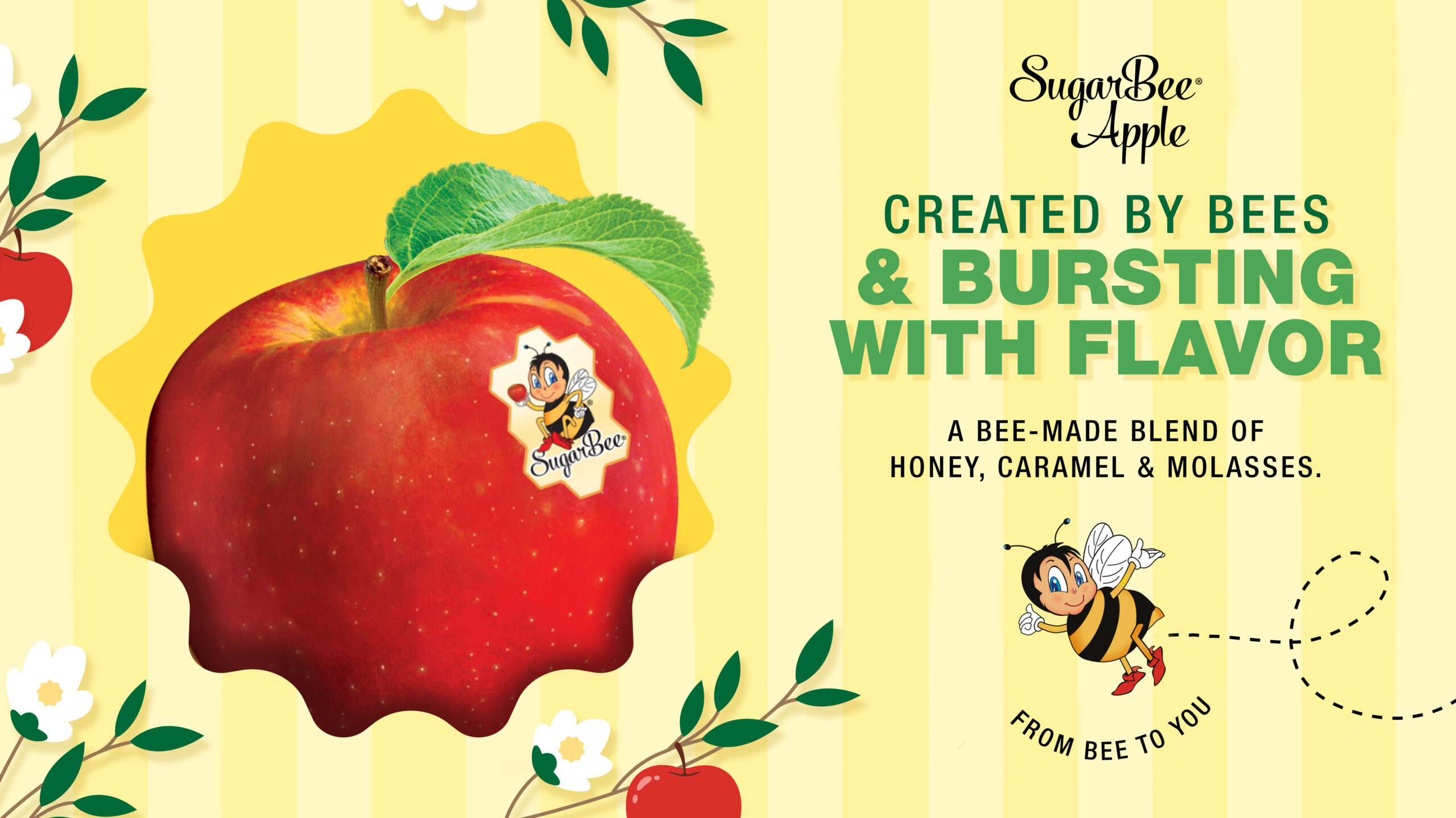 hero image with simple bee-ginnings signature taste a bee-made blend of hone, caramel & molasses